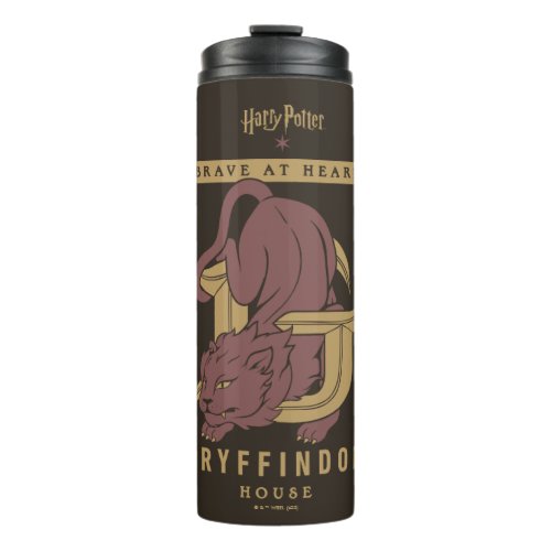 GRYFFINDOR House Brave at Heart Thermal Tumbler