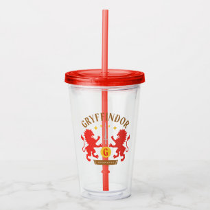 GRYFFINDOR™ House Double Lion Sword Graphic Acrylic Tumbler
