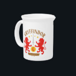 GRYFFINDOR™ House Double Lion Sword Graphic Beverage Pitcher<br><div class="desc">Show your HOGWARTS™ House Pride with this GRYFFINDOR™ graphic featuring two red lions and the Sword of GRYFFINDOR™! Wear proudly on a t-shirt or drink from a custom mug. Shop this design on more custom Zazzle products for the perfect gift.</div>