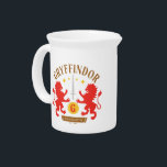 GRYFFINDOR™ House Double Lion Sword Graphic Beverage Pitcher<br><div class="desc">Show your HOGWARTS™ House Pride with this GRYFFINDOR™ graphic featuring two red lions and the Sword of GRYFFINDOR™! Wear proudly on a t-shirt or drink from a custom mug. Shop this design on more custom Zazzle products for the perfect gift.</div>