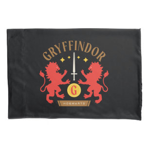 GRYFFINDOR™ House Double Lion Sword Graphic Pillow Case