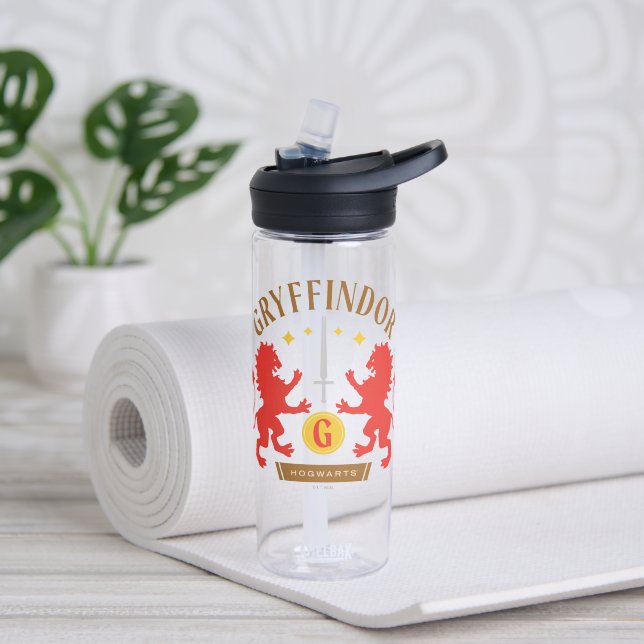 GRYFFINDOR™ House Double Lion Sword Graphic Water Bottle (Yoga)