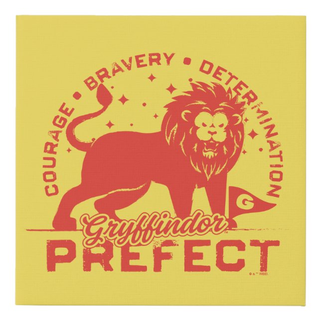 GRYFFINDOR™ Prefect Badge Faux Canvas Print (Front)
