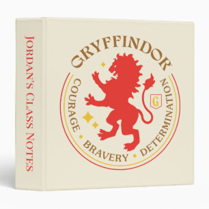 GRYFFINDOR™ Red Lion House Pride Badge 3 Ring Binder