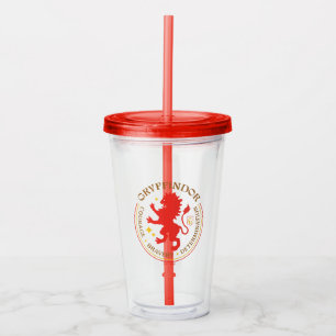 GRYFFINDOR™ Red Lion House Pride Badge Acrylic Tumbler