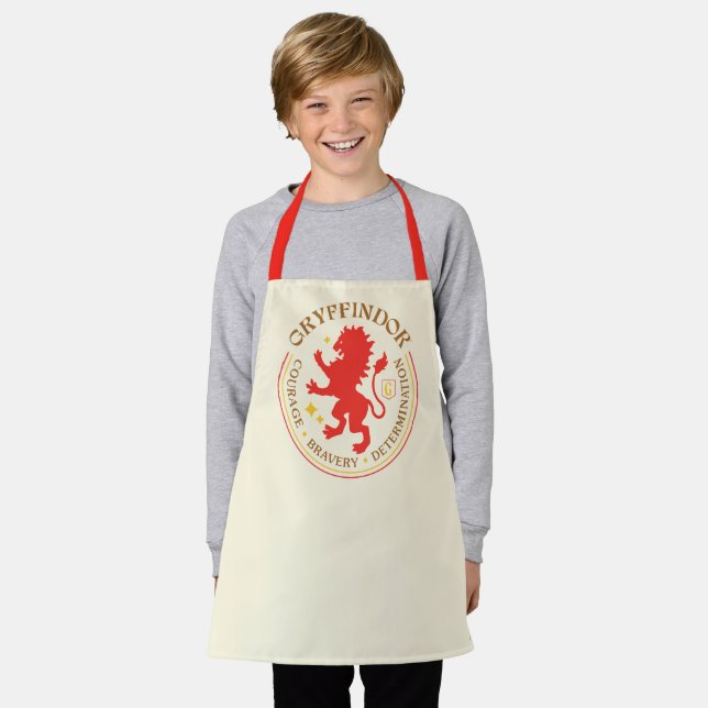 GRYFFINDOR™ Red Lion House Pride Badge Apron (Worn)