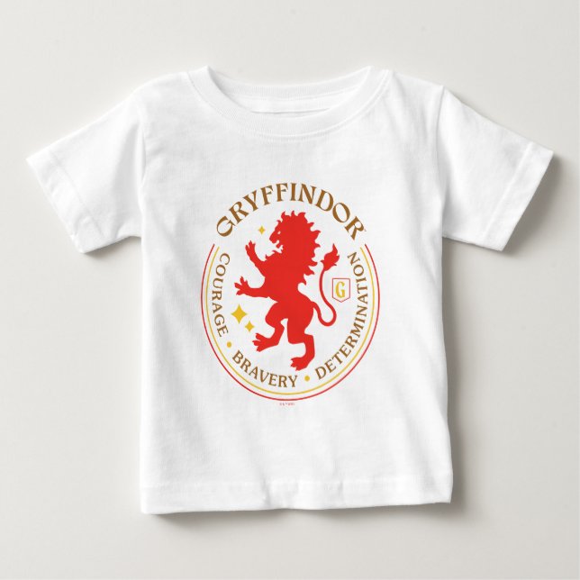 GRYFFINDOR™ Red Lion House Pride Badge Baby T-Shirt (Front)