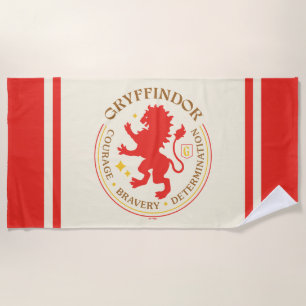GRYFFINDOR™ Red Lion House Pride Badge Beach Towel