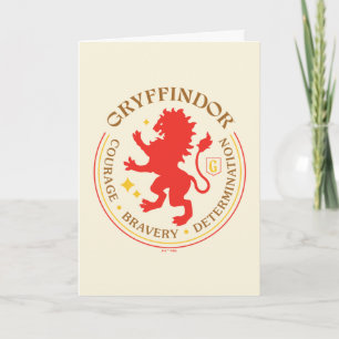 GRYFFINDOR™ Red Lion House Pride Badge Card