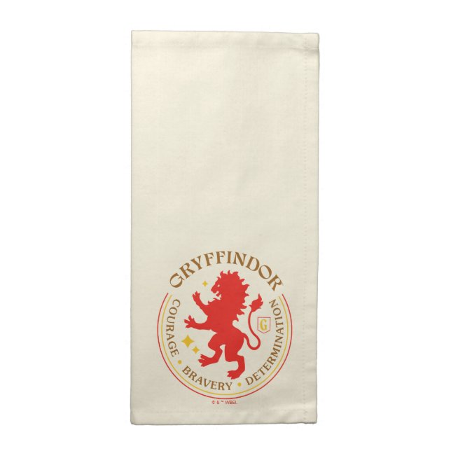 GRYFFINDOR™ Red Lion House Pride Badge Cloth Napkin (Half Fold)