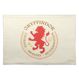 GRYFFINDOR™ Red Lion House Pride Badge Cloth Placemat