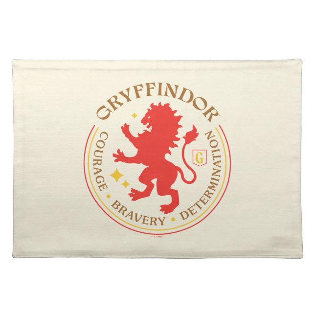 GRYFFINDOR™ Red Lion House Pride Badge Cloth Placemat (Front)