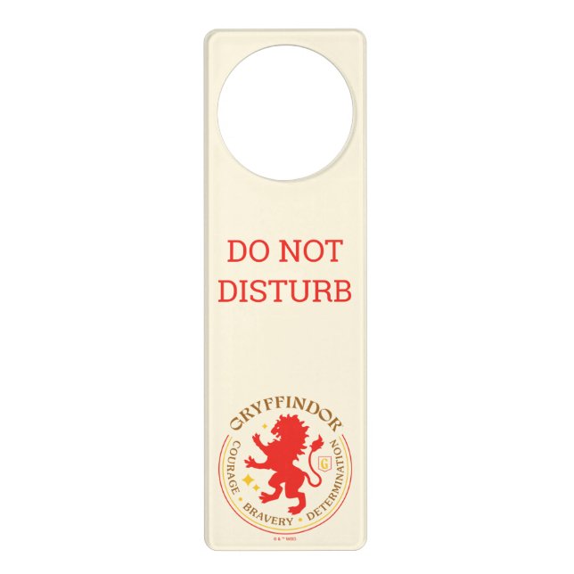 GRYFFINDOR™ Red Lion House Pride Badge Door Hanger (Front)