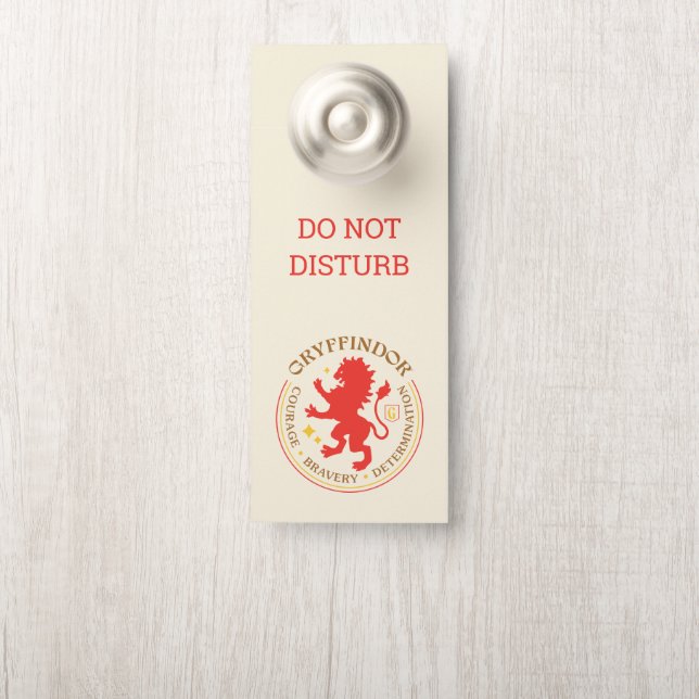 GRYFFINDOR™ Red Lion House Pride Badge Door Hanger (On Knob)