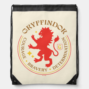 GRYFFINDOR™ Red Lion House Pride Badge Drawstring Bag