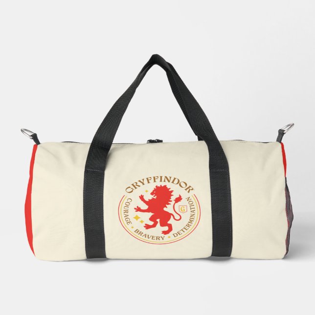 GRYFFINDOR™ Red Lion House Pride Badge Duffle Bag (Front)