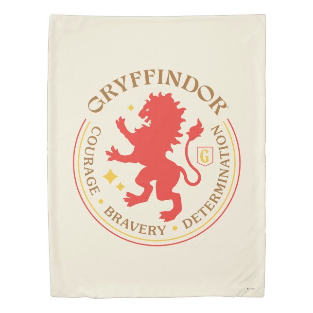 GRYFFINDOR™ Red Lion House Pride Badge Duvet Cover (Front)