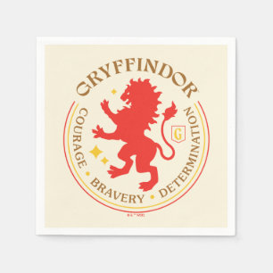 GRYFFINDOR™ Red Lion House Pride Badge Napkins
