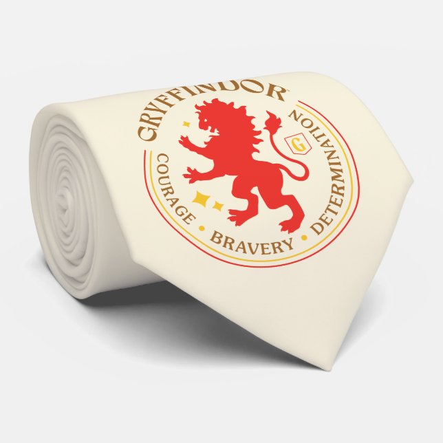 GRYFFINDOR™ Red Lion House Pride Badge Neck Tie (Rolled)