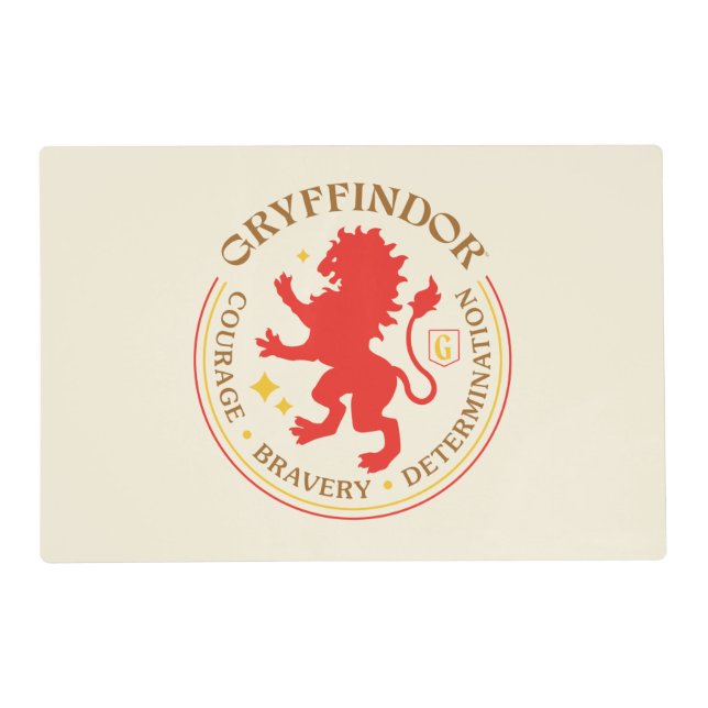 GRYFFINDOR™ Red Lion House Pride Badge Placemat (Front)