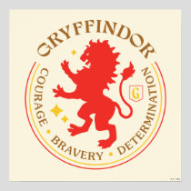 GRYFFINDOR™ Red Lion House Pride Badge Poster