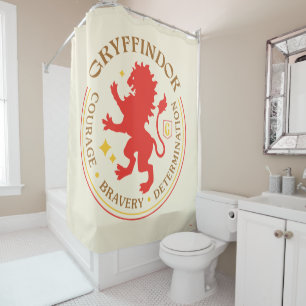 GRYFFINDOR™ Red Lion House Pride Badge Shower Curtain