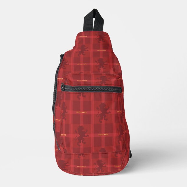 GRYFFINDOR™ Tartan Plaid Pattern Sling Bag (Front)