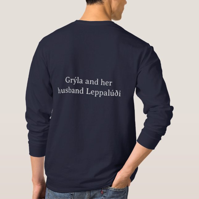 Grýla and  Leppalúði Tee Shirt (Back)