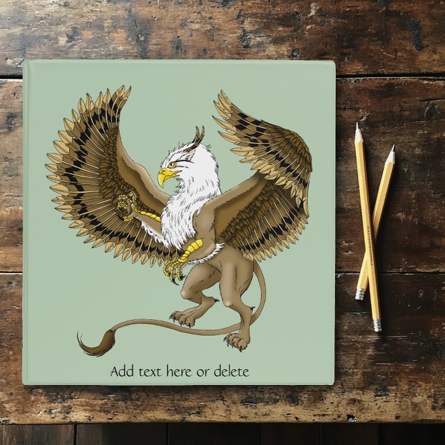 Gryphon Fantasy Griffin Mythology  3 Ring Binder (Creator Uploaded)