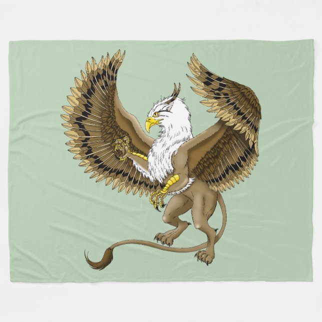Gryphon Fantasy Griffin Mythology  Fleece Blanket (Front (Horizontal))