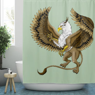 Gryphon Fantasy Griffin Mythology   Shower Curtain
