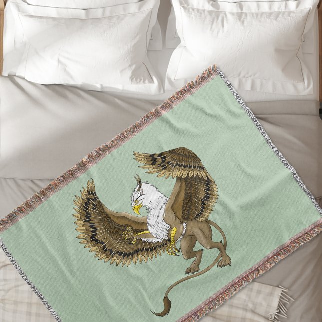 Gryphon Fantasy Griffin Mythology  Throw Blanket (Creator Uploaded)
