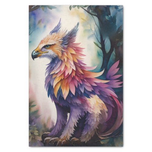 Gryphon Forest Watercolor Art Tissue Paper