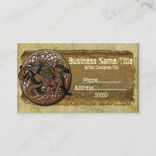 Gryphon New Age Mythology Business Card