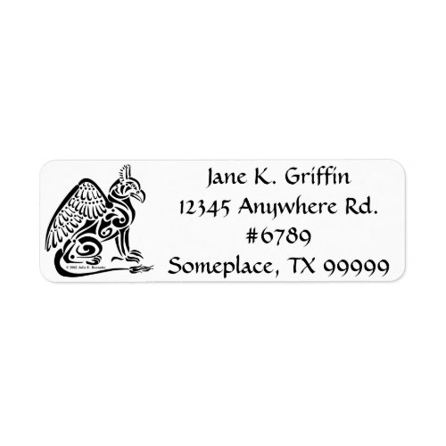 Gryphon Return Address Label