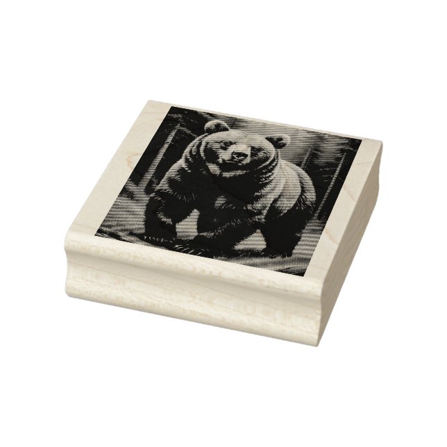 GRZZLY BEAR RUBBER STAMP (Stamp)