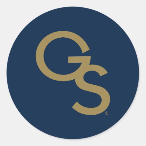 GS Athletic Mark Classic Round Sticker