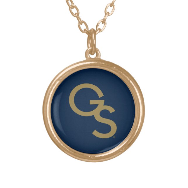 GS Athletic Mark Gold Plated Necklace (Front)