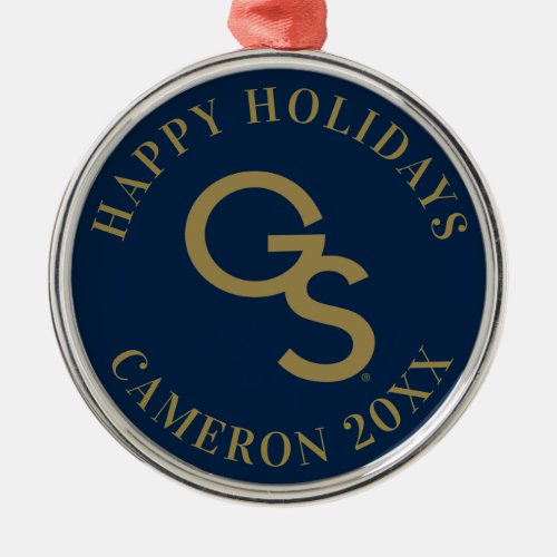 GS Athletic Mark Metal Ornament