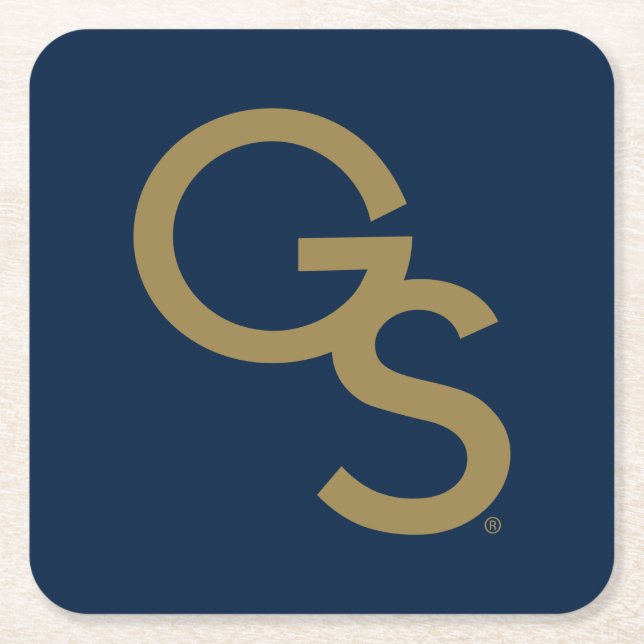 GS Athletic Mark Square Paper Coaster (Front)