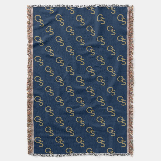 GS Athletic Mark Throw Blanket (Front Vertical)