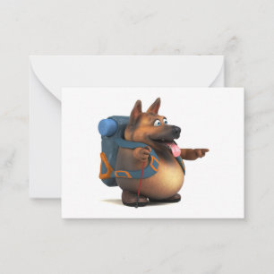 GS backpacker Note Card