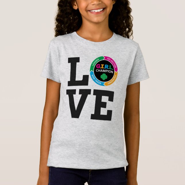 GS Love GIRL Shirt (Girls) (Front)