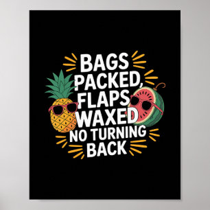 Gs Packed Flaps Waxed No Turning Ck Travel Tourist Poster