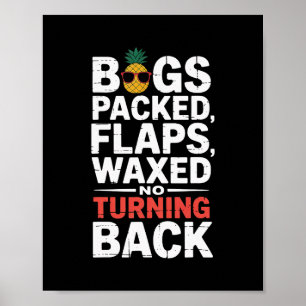 Gs Packed Flaps Waxed No Turning Ck Travel Tourist Poster