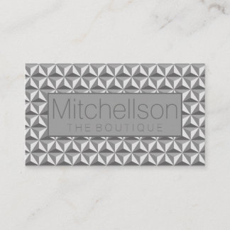 GS Tetrahedron Gray Label Business Card