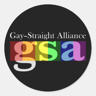 GSA Classic Round Dark Sticker