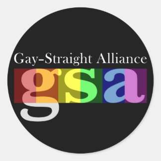 GSA Classic Round Dark Sticker