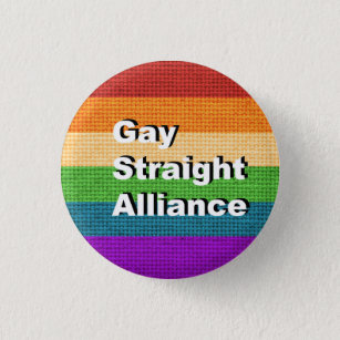 GSA - Gay Straight Alliance Ally Button Pin