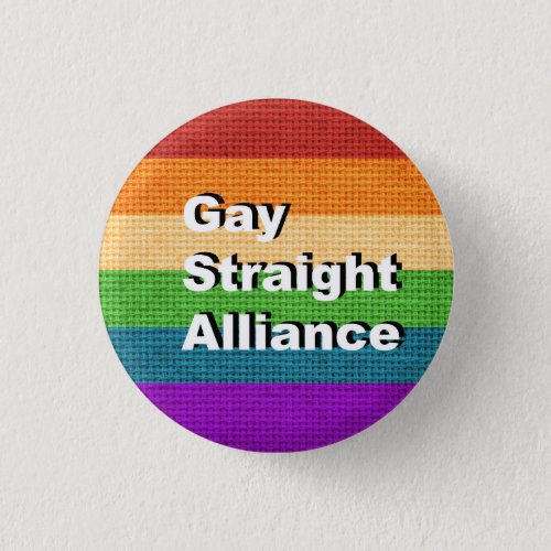 GSA _ Gay Straight Alliance Ally Button Pin